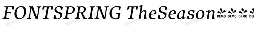 FONTSPRING TheSeason字体转换 FONTSPRING TheSeason字体转换